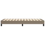 vidaXL Sommier à ressorts de lit Taupe 80x200 cm Tissu