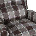 vidaXL Fauteuil de massage inclinable Marron Tissu