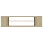 vidaXL Meuble TV suspendu Chêne sonoma 100x30x26 5 cm Aggloméré