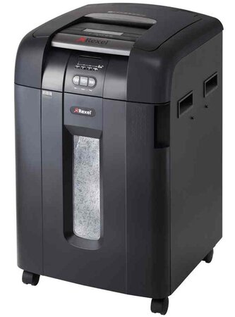 Destructeur Auto+ 600M CC 2x15 mm 600 Feuilles 80 Litres Niveau P5 Noir REXEL