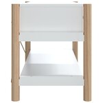 vidaXL Meuble TV Blanc 82x38x45 cm Bois d'ingénierie