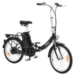 vidaXL Vélo électrique pliable et pile lithium-ion Alliage d'aluminium