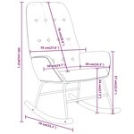 vidaXL Chaise à bascule Taupe Tissu