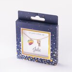 Collier prénom julie avec pendentif cœur