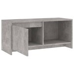 vidaXL Meuble TV Gris béton 90x35x40 cm Aggloméré