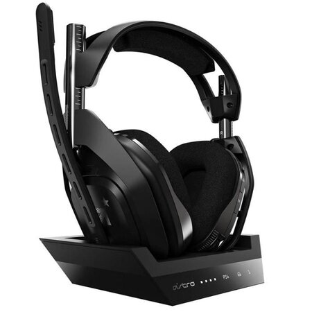 ASTRO Casque Astro A50 - Sans fil - Design Sur tete - Stéréo - Noir - Portée 914,4 cm - 20 Hz/20 kHz -