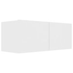 vidaXL Ensemble de meubles TV 3 Pièces Blanc Aggloméré