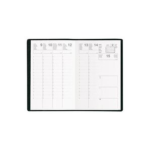 Agenda Semainier CALYPSO 2022 -  10 x15 cm 1S / 2P Noir x 50 EXDI
