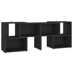vidaXL Meuble TV Noir 104x30x52 cm Aggloméré