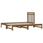 vidaXL Lit coulissant Marron miel 2x(90x200) cm Bois de pin solide