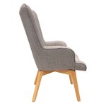 Fauteuil en tissu style scandinave Helsinki