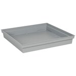EDA Soucoupe carrée Toscane - 40 cm - Gris béton