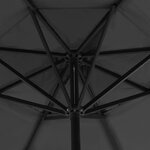 vidaXL Parasol avec base portable Anthracite