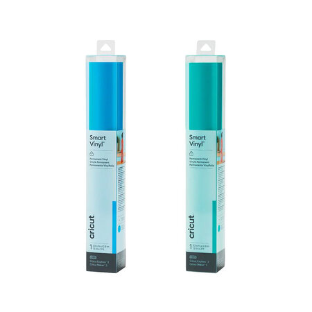 2 vinyles permanents Cricut 91 x 33 cm - aqua  océan