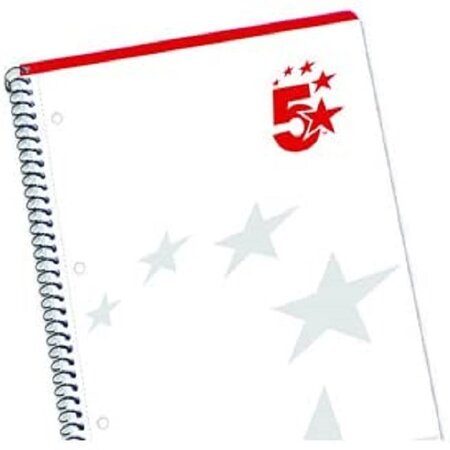 CAHIER 5 ETOILES  spirale A4+ 160 pages 70g petits carreaux 5x5. Couverture carte souple