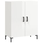 vidaXL Buffet haut Blanc brillant 69 5x34x180 cm Bois d'ingénierie