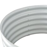 vidaXL Lit surélevé de jardin 80x80x44 cm Acier galvanisé Argenté