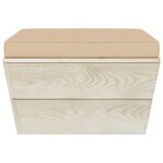 vidaXL Salon de jardin palette 9 Pièces avec coussins Épicéa imprégné
