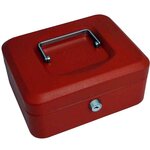 Caisse à monnaie, rouge, (L)150 x (P)115 x (H)80 mm PAVO