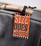 Étiquette pour bagage - size - orange