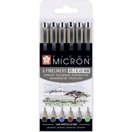 Pigma micron 05 terre boite 6