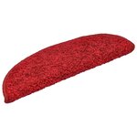 vidaXL Tapis d'escalier 15 Pièces rouge 56x17x3 cm