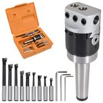 vidaXL Jeu d'outils d'alésage 15 Pièces 50 mm Tête d'alésage MT3-F1-12