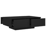 vidaXL Table basse Noir 90x60x31 cm Aggloméré