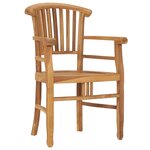 vidaXL Ensemble de salle à manger de jardin 5 Pièces Bois de teck solide