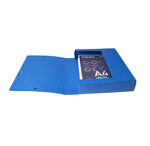 Boite De Classement Exabox Dos 60mm Carte Lustrée Scotten - A4 - Bleu - X 10 - Exacompta