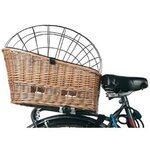 Flamingo panier de transport arrière de vélo pour chiens osier 502666