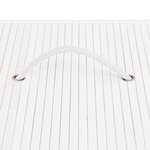 vidaXL Panier à linge avec 2 sections bambou blanc 72 L