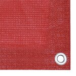 vidaXL Écran de balcon Rouge 90x600 cm PEHD