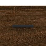 vidaXL Buffet haut Chêne marron 34 5x34x180 cm Bois d'ingénierie