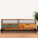 vidaXL Meuble TV 118 x 35 x 45 cm Bois de récupération massif