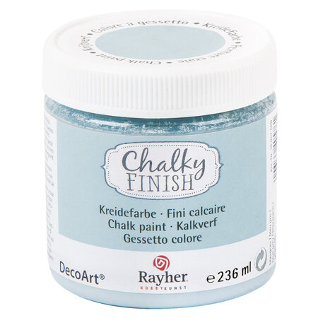 Peinture craie Chalky Pour Matériau poreux 236 ml Bleu gris