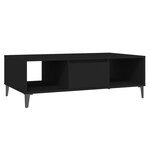 vidaXL Table basse Noir 103 5x60x35 cm Aggloméré