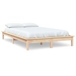 vidaXL Cadre de lit 200x200 cm bois de pin massif