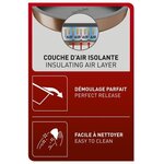 TEFAL Moule a tarte Airbake - 27 cm - Acier