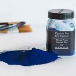 Pigment en poudre - sennelier - bleu de prusse - pot de 200 ml