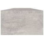 vidaXL Support de moniteur Gris béton 110x23 5x9 cm Bois d'ingénierie