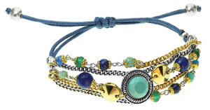 Luce : Bracelet macramé multirangs