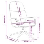 vidaXL Chaise de relaxation Noir Similicuir daim