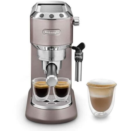 Machine expresso - DELONGHI DEDICA EC785 PK - 1300W - 15 bars - Système cappuccino réglable - Thermoblock - Double récolte-gouttes