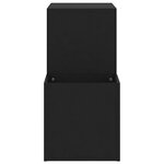 vidaXL Armoire à chaussures d'entrée Noir 105x35 5x70 cm Aggloméré
