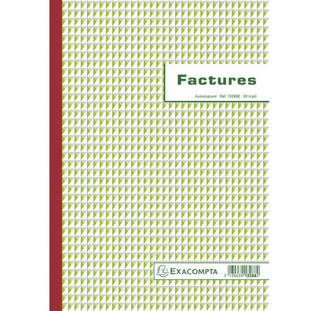 Manifold Factures 29 7x21cm 50 Feuillets Tripli Autocopiants - X 5 - Exacompta