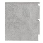 vidaXL Tables de chevet 2 Pièces Gris béton 50x39x43 5 cm Aggloméré