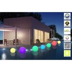 LUMISKY Sphere Led sans fil télécommandable 30 cm - Multicolore