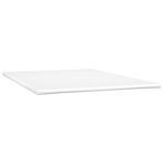 vidaXL Lit à sommier tapissier avec matelas Crème 180x200cm Similicuir