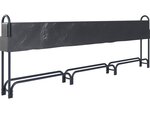 Abri bûches acier "Washington" - 0.8 m² - 360 x 24 x 120 cm - Gris